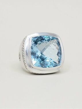David Yurman Albion 20mm Blue Topaz Ring
